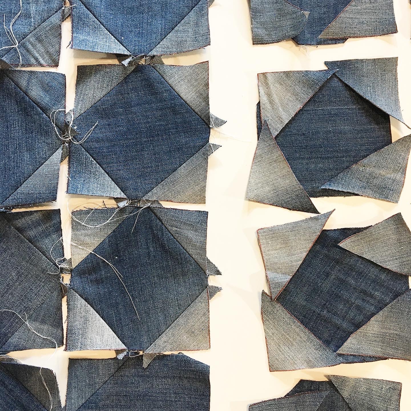 Susanoo denim quilt bag from two old jeans | susanoo.blog